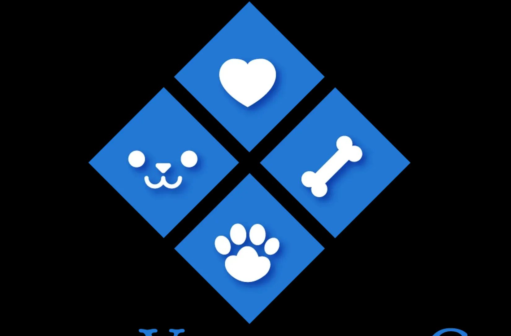 Austin Veterinary Care storefront with blue signage and dog poster in Forest Hills